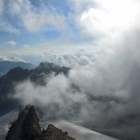 12.8.: Aufstieg im Nebeldampf