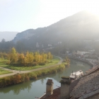 16.10.: herbstliche Morgenstimmung in Chanaz, am Kanal zwischen dem Lac du Bourget und der Rhône