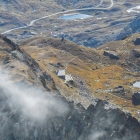 Blick zur Badushütte vom Tumsli aus