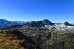 13.9.: Blick Richtung gestaltete Landschaft am Schneehüehnerstock