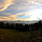 14.10.: Teil-Panorama Uto-Kulm, Blick Richtung Alpen