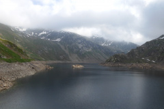 Von der Staumauer Lago della Sella