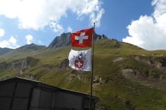 24.7.: Fahnen bei der Corno-Gries-Hütte