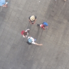 8.8.: Gruppenbild im Spiegel beim Vieux Port