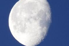 30.5.: abnehmender Mond, 82 Prozent Sichtbarkeit