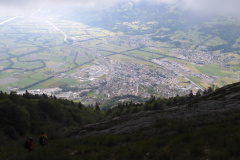5.6.: Unterwegs im Gonzengebiet, Blick nach Sargans