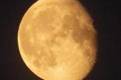 28.6.: abnehmender Mond, 85 % Sichtbarkeit