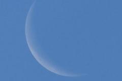 6.7.: abnehmender Mond, 12 % Sichtbarkeit