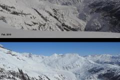 Aletschgletscher: Vergleich 2010 und 2021